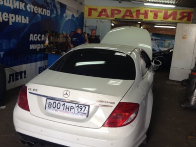 Установка лобового стекла Mercedes W216 (CL-CLASS) -