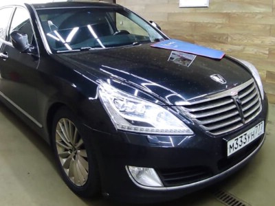 Ремонт скола лобового стекла Hyundai Equus -