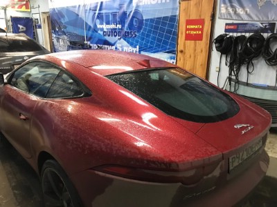 Установка лобового стекла JaguaR F-Type 2D Coupe -