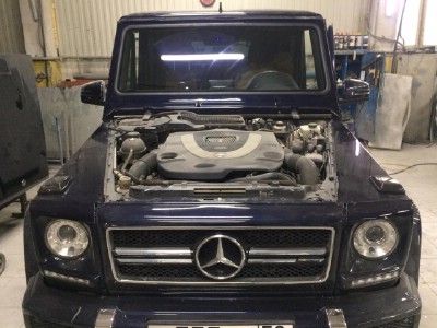 Установка лобового стекла Mercedes G (W463) Gelandwage(35D) -