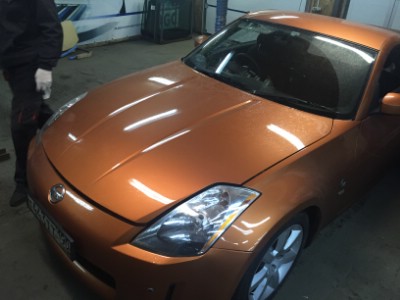 Установка лобового стекла NISSAN 350Z CPE CAB 2003-2010