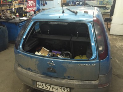 Замена заднего стекла OPEL CORSA C  HB 2000-2006