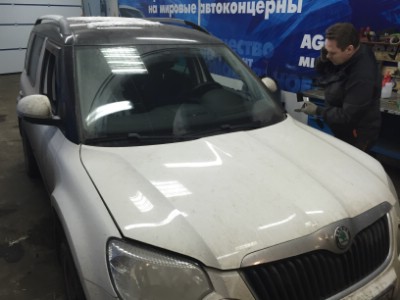 Установка лобового стекла SKODA YETI RANGER 5D 2009-2013