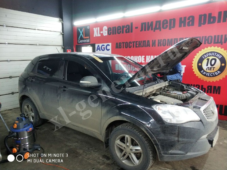 Лобовое стекло SsangyonG Actyon Newkorando (С200) 2010-