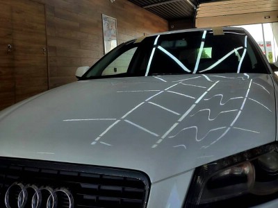 Установка лобового стекла Audi A3 3D -