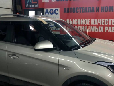 Установка лобового стекла Hyundai Creta 2014-2021